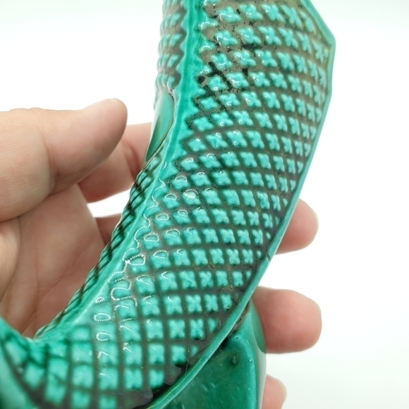 Vintage Green made in Japan mini heeled boot vase - Picture 10 of 10